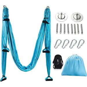 Aerial Yoga Swing Sling Strong Yoga Hammock Kit Set Trapeze Inversion Equipment